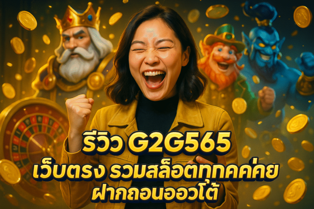 รีวิว G2G565 เว็บตรง รวมสล็อตทุกค่าย ฝากถอนออโต้
