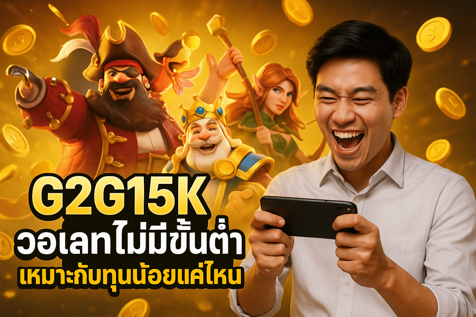 G2G15K วอเลทไม่มีขั้นต่ำ เหมาะกับทุนน้อยแค่ไหน