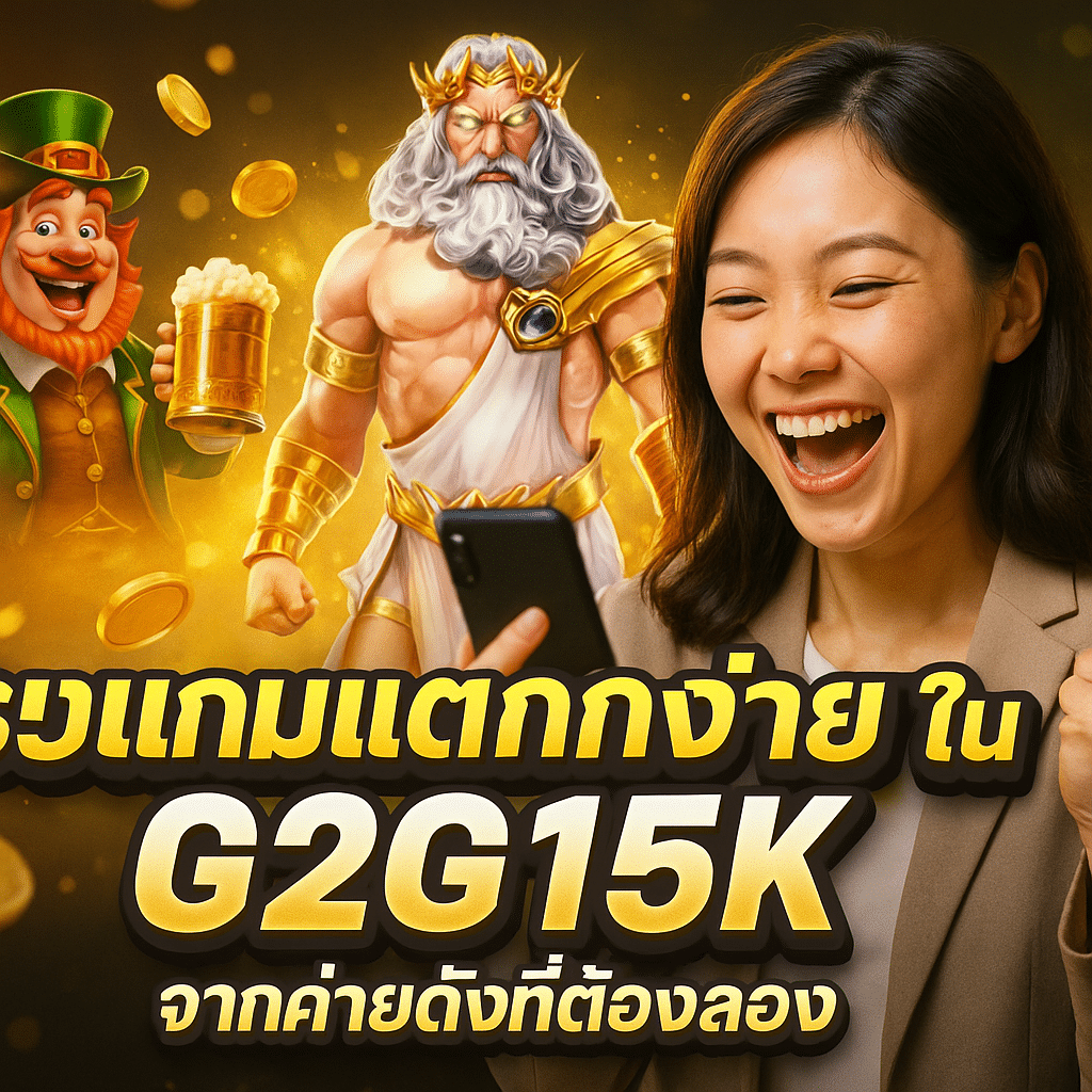 รวมเกมแตกง่ายใน G2G15K จากค่ายดังที่ต้องลอง